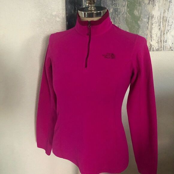 THE NORTH FACE Pink 1/4 Zip Pullover - Picture 1 of 7